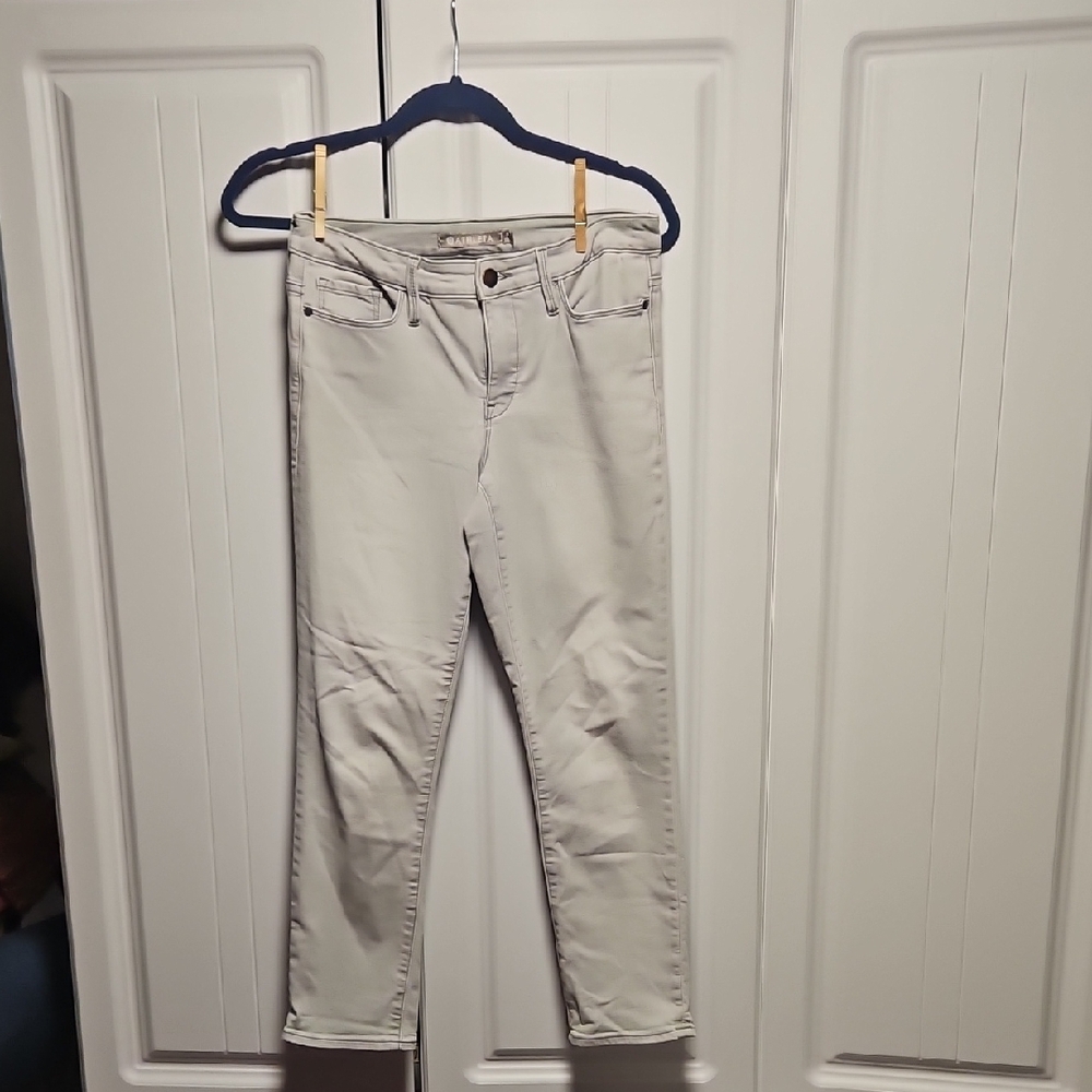 Athleta Sz 4 Light Gray Jeans